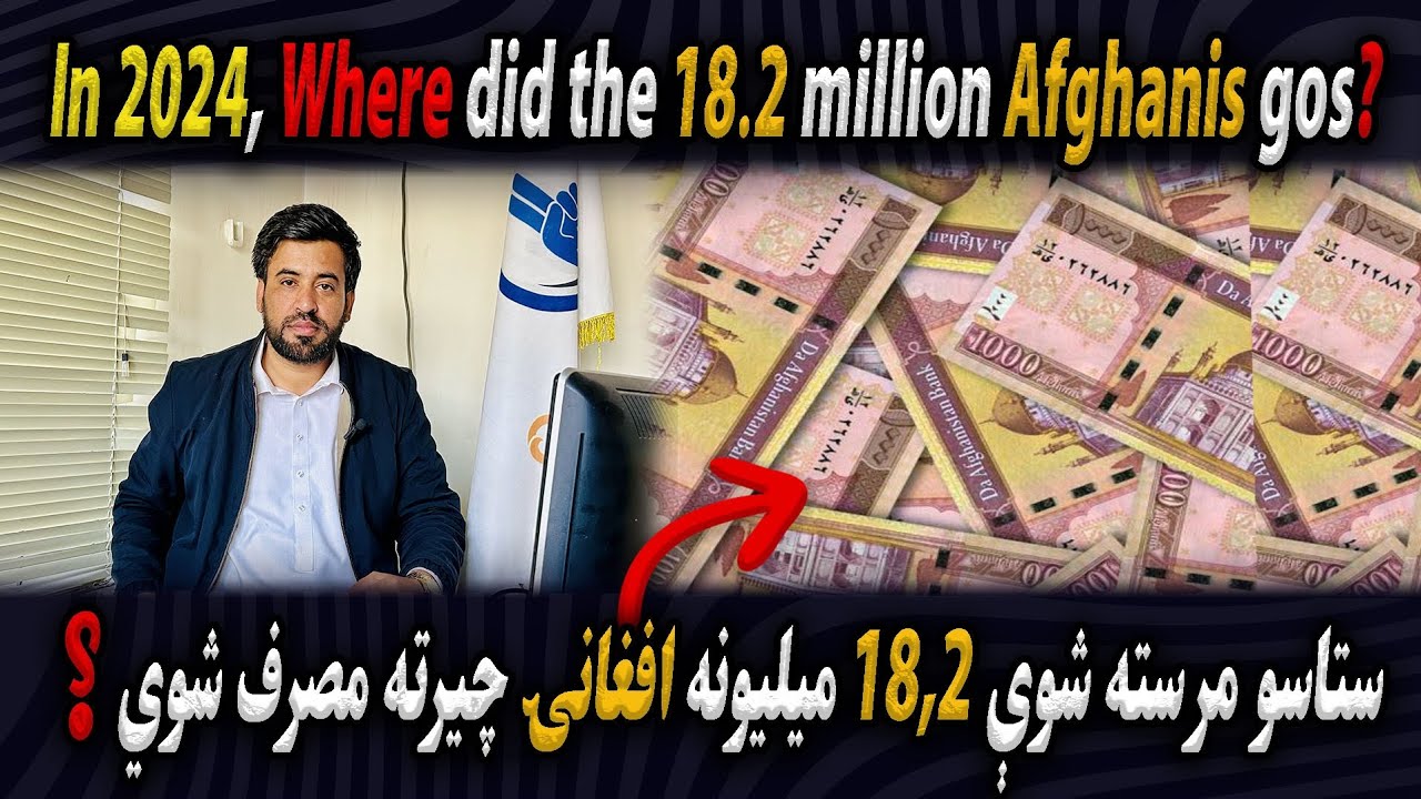 In 2024, Where did the 18.2 million Afghanis gos?
