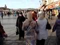 Walking into Djemaa el-Fna, Marrakesh
