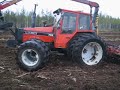 Valmet 705 clearing old forest to a field pt. 3