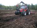 Valmet 705 clearing old forest to a field pt. 3