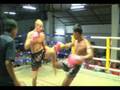Chris from England Wins first Muay Thai fight