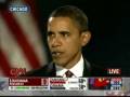 U.S. President Barack Obama Victory Speech PT1