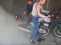 Jawa 350 Palenie gumy