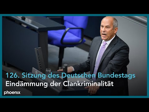 Bundestagsdebatte Eindmmung der Clankriminalitt am 29 ...