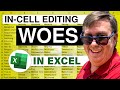 videos de MrExcel's Learn Excel #874 - In-Cell Editing Woes