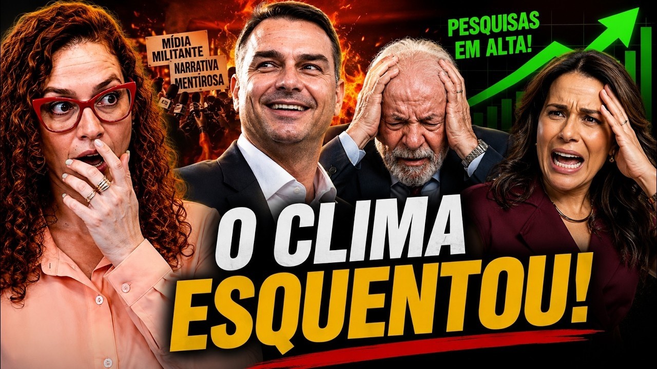 FLÁVIO ATROPELA SEM DÓ A MÍDIA MILITANTE e dispara nas pesquisas