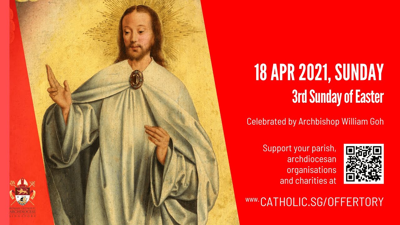 Catholic Sunday Mass Singapore 18th April 2021 Today Live Online