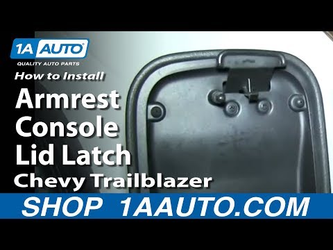 How To Install Replace Center Armrest Console Lid Latch 2002-09 GMC Envoy Chevy Trailblazer