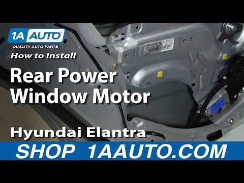 How To Install Replace Rear Power Window Motor 2001-06 Hyundai Elantra