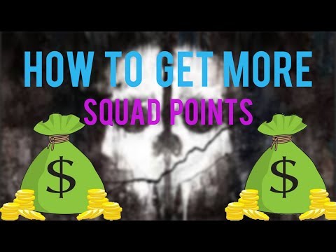 how to get more squad points in call of duty ghosts