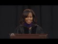 first lady michelle obama's gives bowie state graduates a message that encourages them to strive for excellence. it is a message that our young people need t...