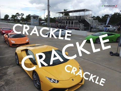 5X Lamborghini Huracans on Windy Canyon Roads with Track Driver: CRACKLE CRACKLE CRACKLE