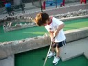 jonah playing mini golf
