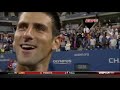 Novak Djokovic vs John McEnroe US Open 2009. 
