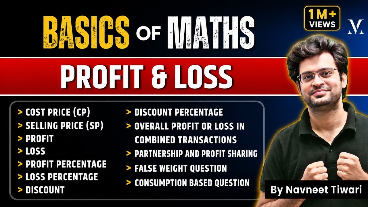 Basics of Maths | Complete Profit and Loss | Viral Maths by Navneet Sir