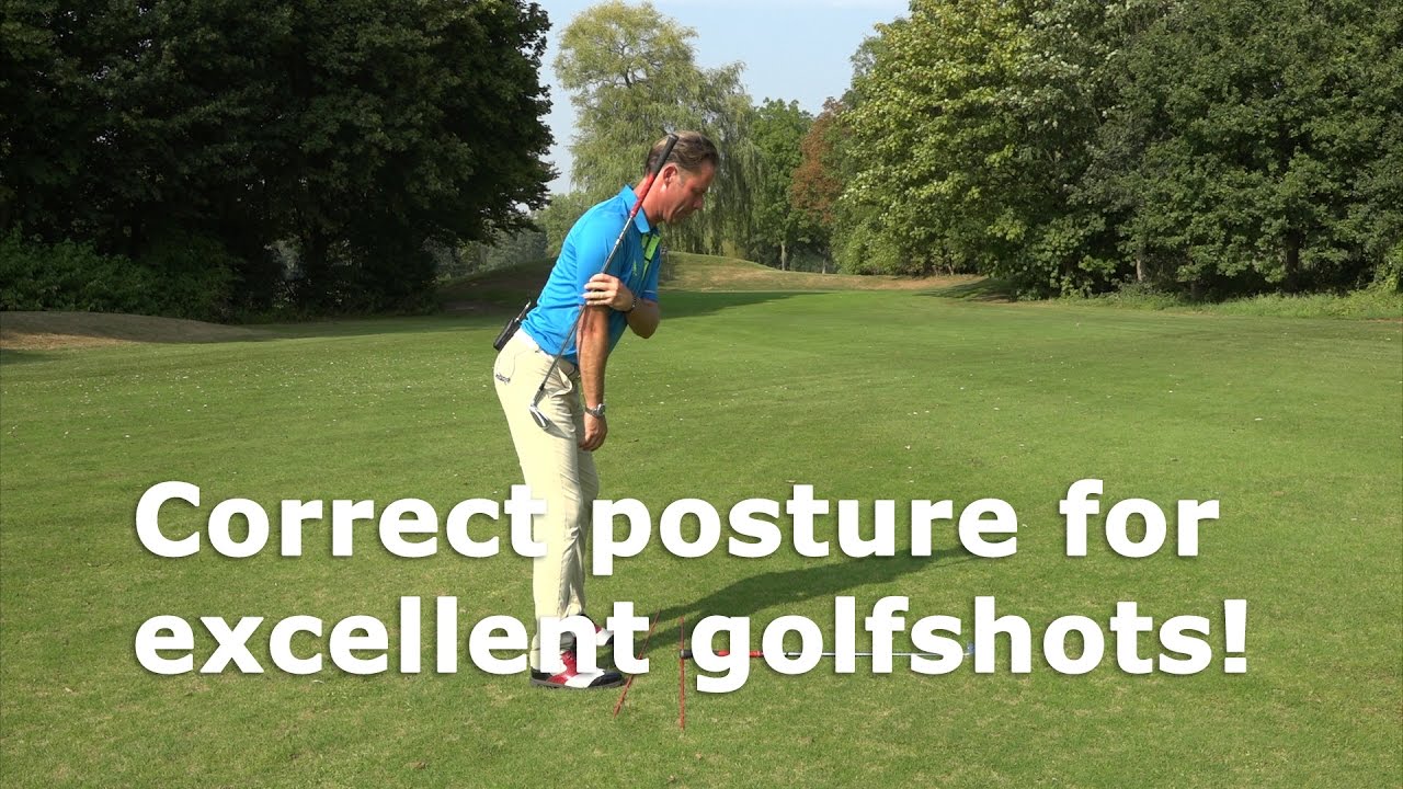 Correct Posture for better golfshots with a short iron 