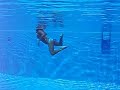 Swimming underwater with olympus 770