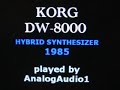 KORG DW 8000 HQ DEMO - SYNTHESIZER 1985