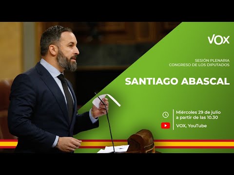 Discurso de Santiago Abascal: Vox, el único partido que se atreve a ...