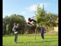 Frontal rope jump