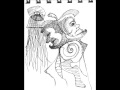 black and white drawings