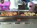 Mini donuts in the making