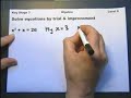 KEY STAGE 3 -- ALGEBRA - LEVEL 6. Introduction