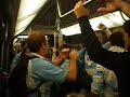 Gonzalo Alsogaray subte post victoria vrs. Escocia Mundial Rugby Francia 2007