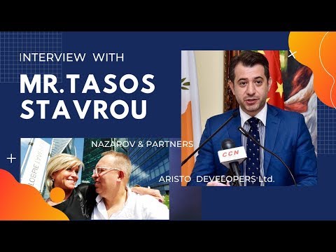 Интервью с Tasos Stavrou - Group Sales and Overseas Operations General Manager Aristo Developers