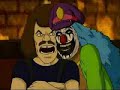 Dr. Rockso and Murderface scream while unfitting music plays Dr. Rockso and Murderface scream while unfitting music plays