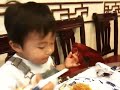 Colin using his chopsticks