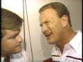 Barry Switzer reacts to the