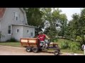 homemade mini dump truck vs two lawnmowers