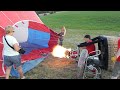 Ballon Aufbau des Ballonteam Friesenheim in Imsweiler - Flugplatzfest Imsweiler 2010