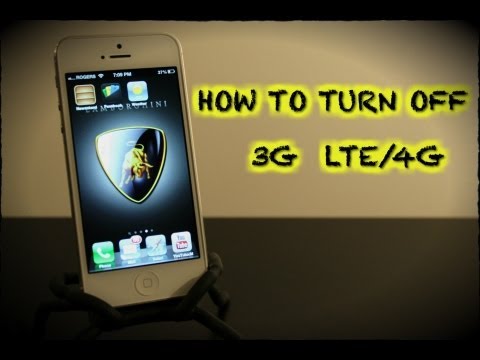 How To Turn Off 3G, LTE, 4G Data iPhone 5