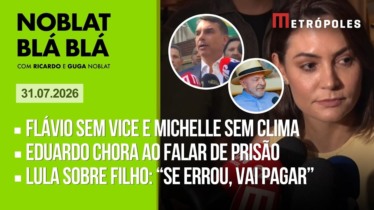 AO VIVO: Flávio e o vexame da não-vice Tereza Cristina. Michelle "estou presa". Lula sobre Lulinha🔥