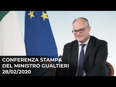 Consiglio dei Ministri n. 33, conferenza stampa del Ministro Gualtieri