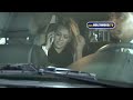 hilary duff in a fender bender at lax los angeles, california. usa