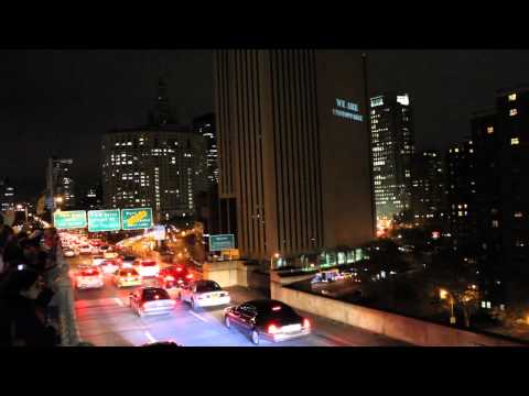 99% - November 17th, 2011: From the #occupy bat signal crew, an inside look at this series of inspirational video projections on the side of the Verizon building.