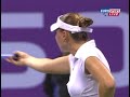 Vera Zvonareva arguing with the umpire Vera Zvonareva arguing with the umpire