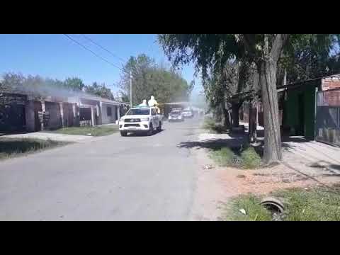 Desde el Ministerio de Seguridad llevan adelante plan de desinfección en Pilar