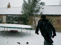 Spazz boy in the snow!