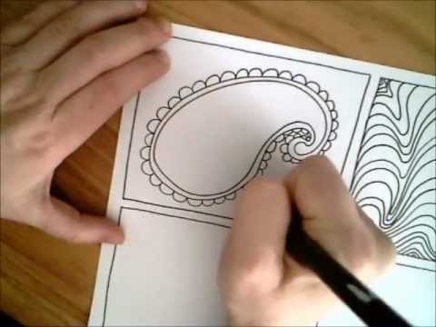 how to draw paisley