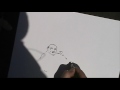 A Plein Air Sketch of a Laughing Buddha Statue at Hsi Lai Temple by Henry Li