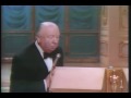 Alfred Hitchcock receiving the Irving G. Thalberg Memorial Award