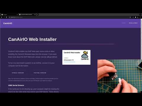 Youtube: CanAirIO Web Installer