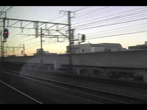 ムーンライト松山 明石駅付近の車窓