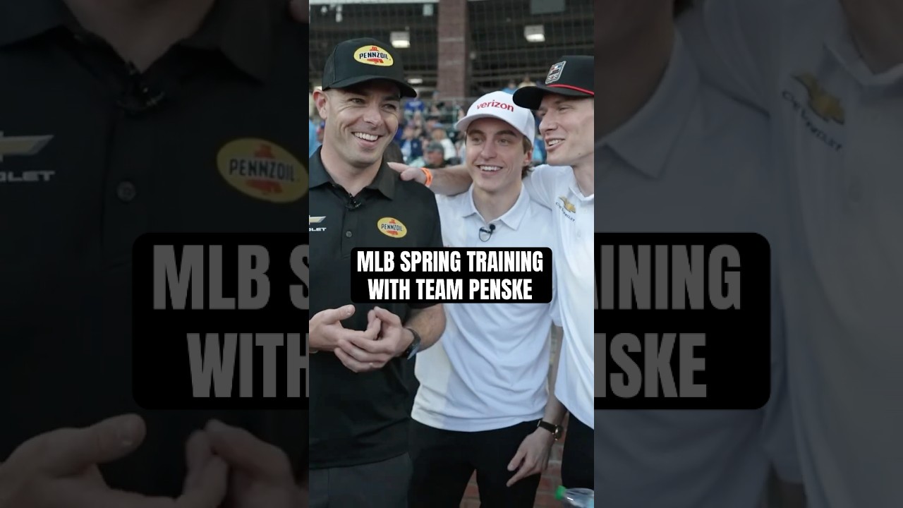 Is batting practice good for race prep? ⚾️ #indycar #scottmclaughlin #josefnewgarden #davidmalukas