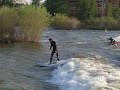 Sufing the Clark Fork River, Missoula, MT