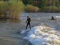 Sufing the Clark Fork River, Missoula, MT